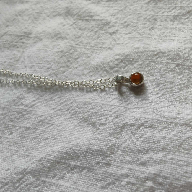 Citrine necklace (5mm)