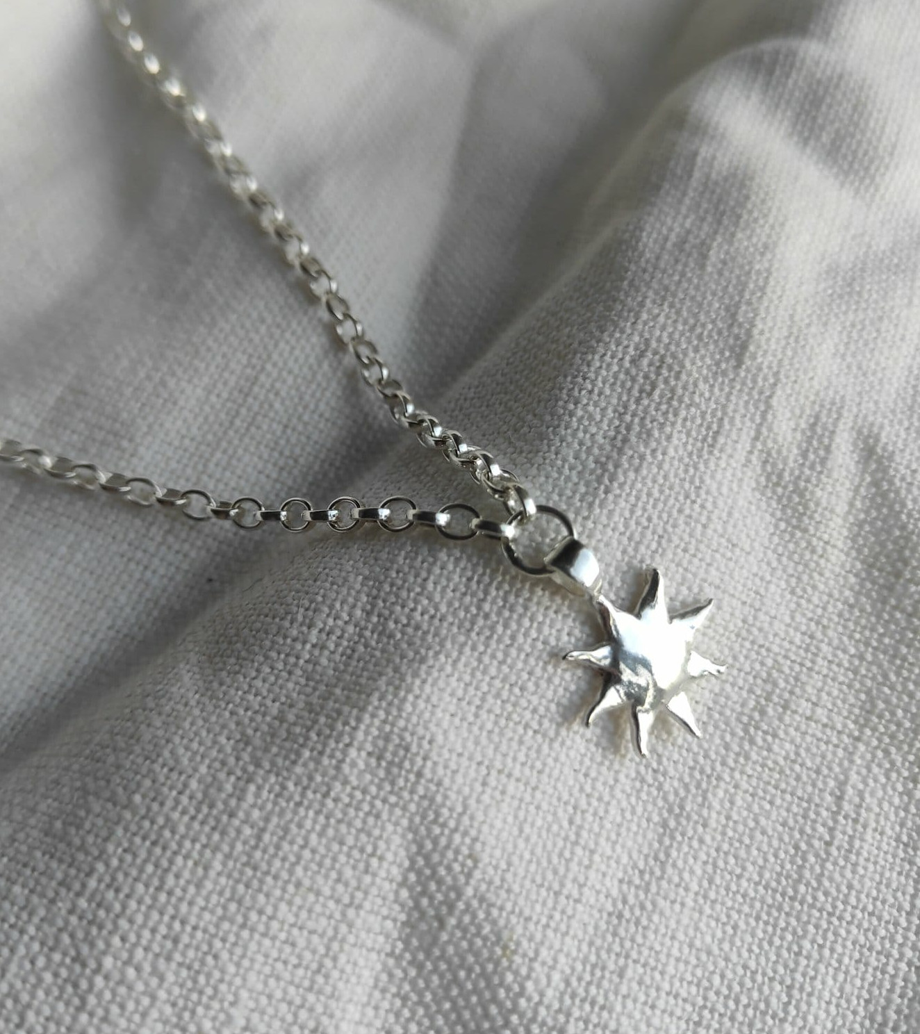 Sun Necklace - Chunky Chain