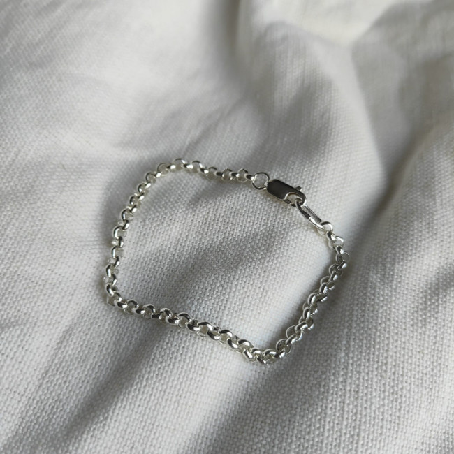4mm Round Link Belcher Bracelet