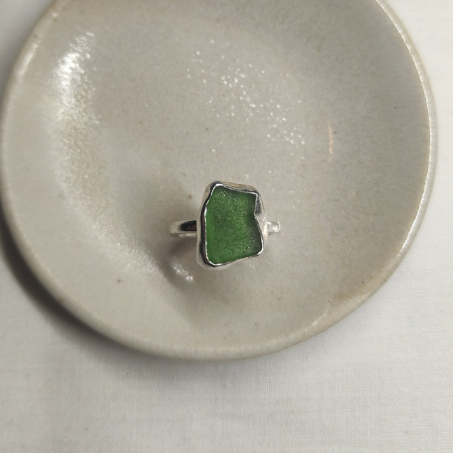 Sea Glass Ring (L)