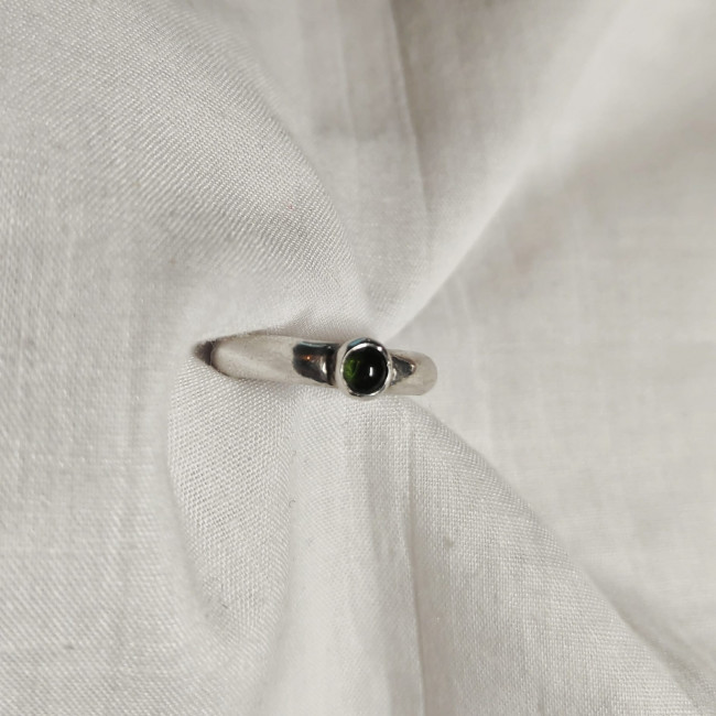 Dark Green Tourmaline Ring